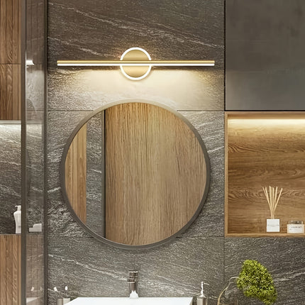 LED Mirror Wall Light with Minimalist Design | Elegant Black or Gold Finish for Soft Ambient Lighting