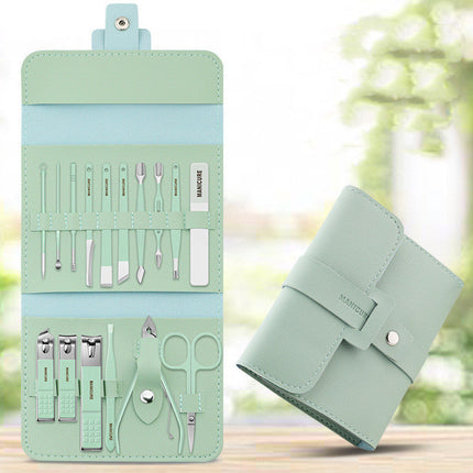 Manicure and Pedicure Set with Precision Blade Nail Clippers and Compact Case, Nail Grooming Kit in 5 Colors