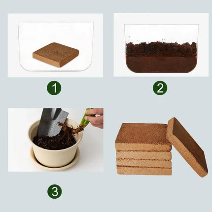 Coconut Coir Brick for Plants, Compressed Coconut Fiber for Seed Starting – image 6