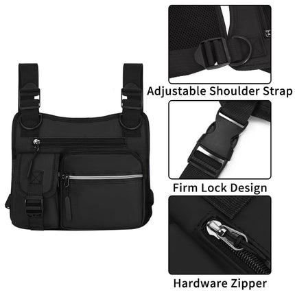 Waterproof Chest Bag with Adjustable Straps | Lightweight Crossbody Pack for Hands-Free Outdoor Travel