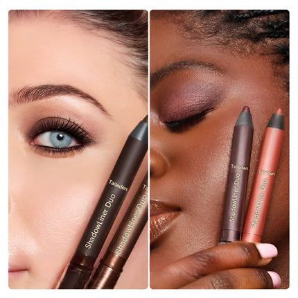 2-in-1 Eyeliner and Eyeshadow Cream Stick with Smooth Texture | Compact Makeup Duo for Versatile Application