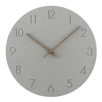 Minimalist Wall Clock with Silent Quartz Movement | Scandinavian Wood Design for Calm Home Décor