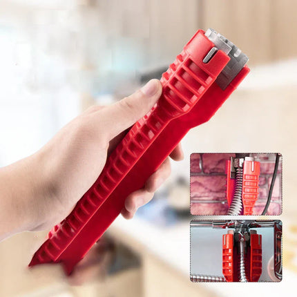 Multifunctional Adjustable Pipe Wrench Tool with Non-Slip Grip | Essential Plumbing Aid for Easy Repairs