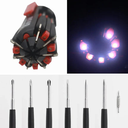 Multifunctional Screwdriver Set with 8 Tools | Ergonomic Grip for Easy Use