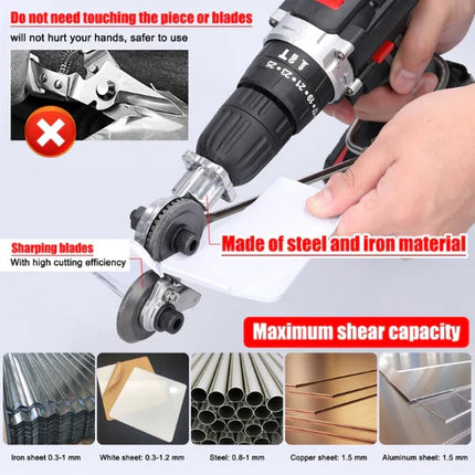 Sheet Metal Cutter for Drill, Electric Drill Shears Attachment – image 4