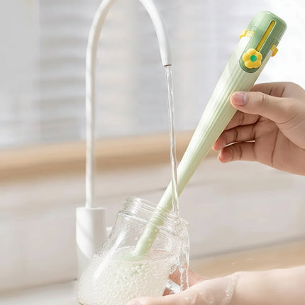 5 in 1 Bottle Brush Set with Comfort Grip Handle | Versatile Cleaning Tool for Water Bottles and Mugs