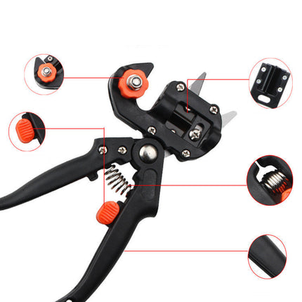 Garden Pruning and Grafting Tool with Sharp Blades and Ergonomic Grip for Shaping and Grafting