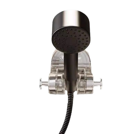 Suction Cup Shower Head Holder with 360 Degree Rotation, Tool-Free Repositionable Mount in Black, Beige or Clear