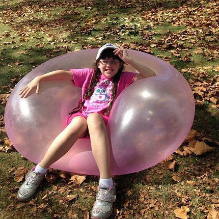 Giant Bubble Ball Toy, 80 cm and 120 cm Self-Sealing Reusable Play Ball for Backyard, Trampoline and Party Fun
