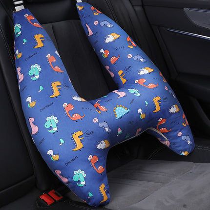 Kids Car Travel Pillow, Seat Belt Cushion with Soft Plush Padding, 14 Designs, for Children on Long Car Rides