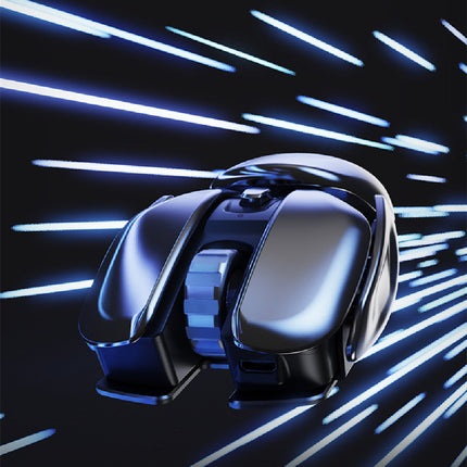Silent Click Mouse with Programmable Buttons, High Precision Sensor and Smooth Glide Feet for Office and Gaming