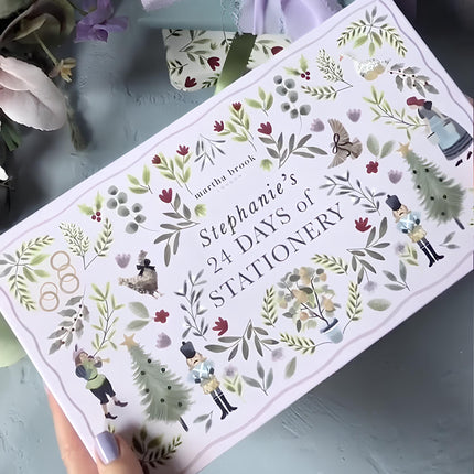 Stationery Advent Calendar, Christmas Advent Calendar with 24 Days of Surprise Stationery Gifts, Countdown to Christmas