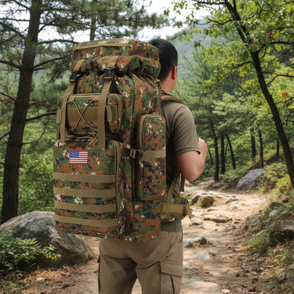 Hiking Backpack with Large Capacity Design for Outdoor Travel | Comfortable Daypack for Gear Organization