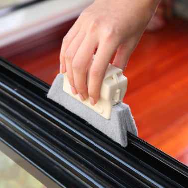 Window Groove Cleaning Brush Set with Ergonomic Handle | Efficient Tool for Hard-to-Reach Spaces