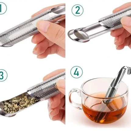 Stainless Steel Tea Diffuser Set with Fine Mesh | Perfect for Brewing Loose Leaf Tea