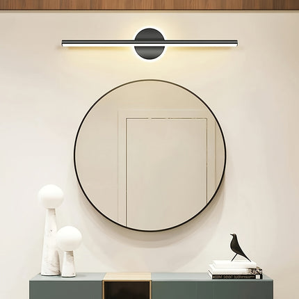 LED Mirror Wall Light with Minimalist Design | Elegant Black or Gold Finish for Soft Ambient Lighting