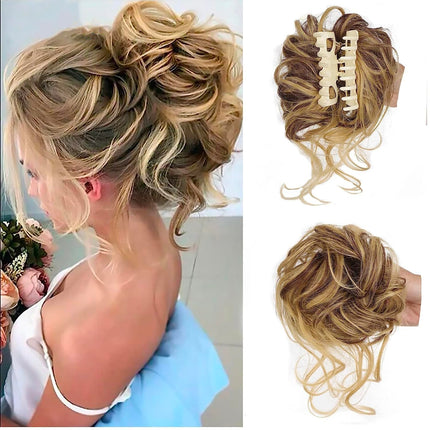 Messy Bun Hair Pieces, Top Knot Bun – image 4