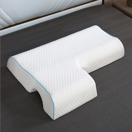 Cuddle Pillow for Couples, Memory Foam Arm Rest Pillow With Arched Design for Side Sleepers, Left or Right