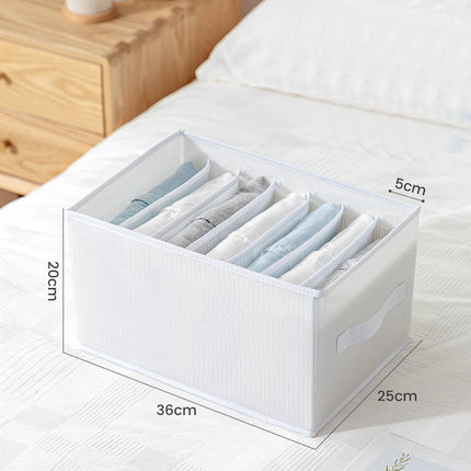 Foldable Clothes Storage Organizer for Drawers, 5 Sizes from 36 x 17 x 12 cm to 44 x 28 x 22 cm for Closet and Wardrobe