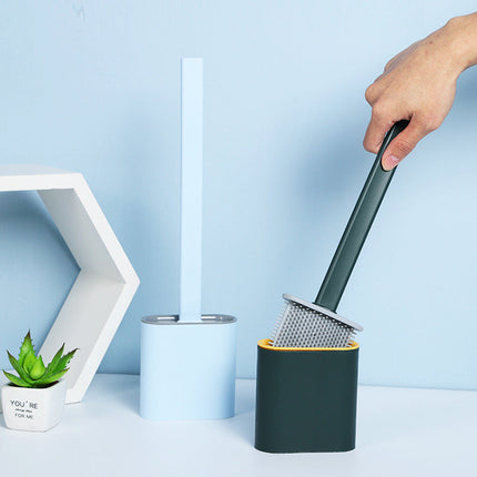 Silicone Toilet Brush with Ergonomic Handle | Easy Cleaning for Hygiene