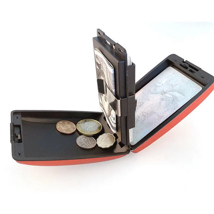 RFID Blocking Card Holder Wallet, Slim Rigid Case for Cards, Cash and Tickets, 5 Colors, Travel Wallet for Men and Women