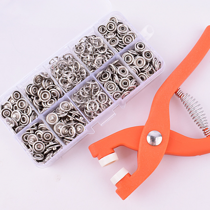 Snap Button Kit with Pliers | Durable Tool Set for Easy Fabric Fastening