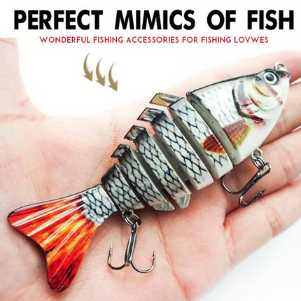 Fishing Lures, Jointed Swimbait with Built In Bell – image 12