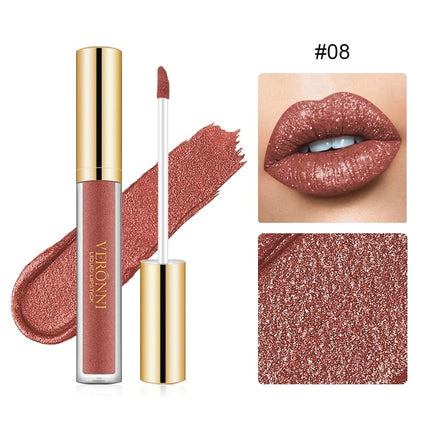 Lip Gloss, Waterproof Non Sticky Lip Gloss with Diamond Shimmer – image 8