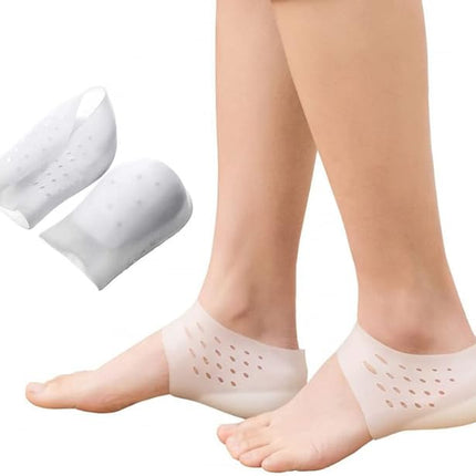 Height Increase Gel Insoles, 4cm and 5cm Lift Options, Slim Invisible Cushioned Shoe Inserts for All Day Comfort