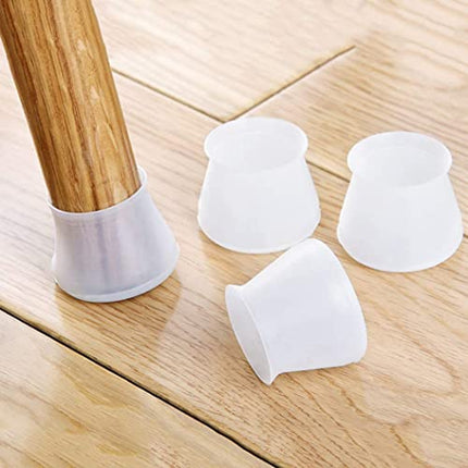 Chair Leg Caps (20PCS) with Noise Reduction Design | Protect Floors from Scratches