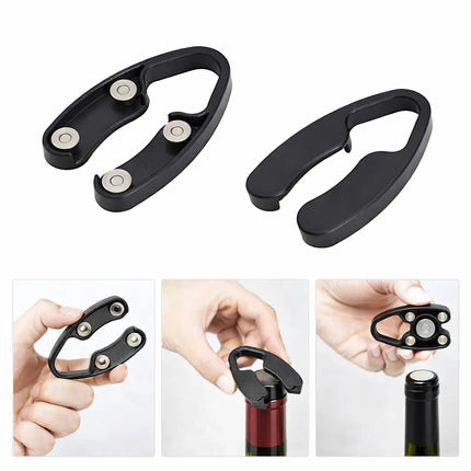 Wine Bottle Opener Set, Air Pump Needle Cork Remover with Foil Cutter, Aerator Pourer and Vacuum Seal, for Easy Cork Removal