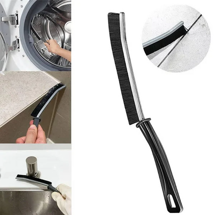 Crevice Cleaning Brush, Narrow Bristle Brush for Window Tracks, Sliding Doors and Keyboards, Home and Car Use