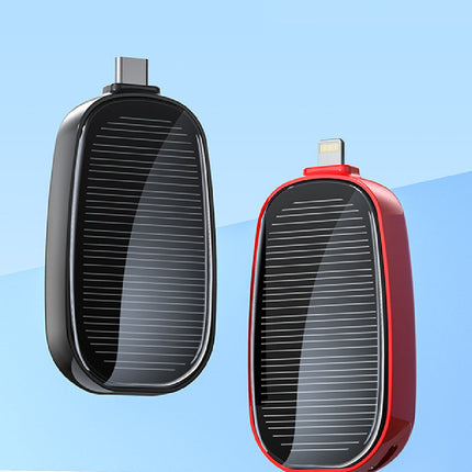 Solar Power Bank Keychain with Compact Design | Portable Charging for On-the-Go Devices