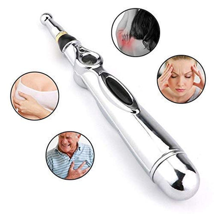 Electric Massage Pen with Adjustable Intensity, Portable Handheld Pulse Massage Tool for Home and Travel Use
