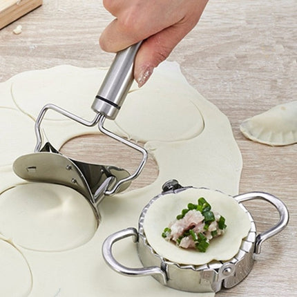 Dumpling Press and Dough Cutter Kit for Evenly Sealed Homemade Dumplings, Beginner Friendly Kitchen Set