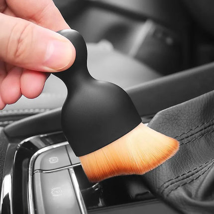 Car Interior Cleaning Brush with Flexible Bristles for Air Vents, Cup Holders and Panel Gaps, Car Detailing Brush