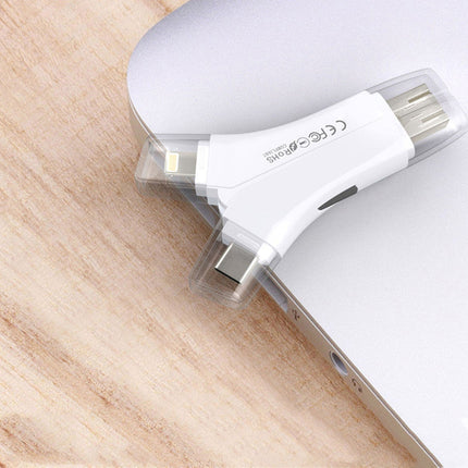 SD, MicroSD and TF Memory Card Reader with USB, USB C and Lightning Connectors, High Speed Adapter for iPhone, Android and Laptop, 3 Colors