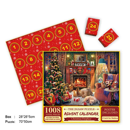 Advent Calendar Jigsaw Puzzle for Adults, Christmas Games for Family – image 11