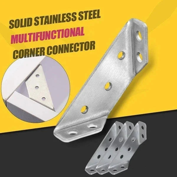 Angle Brackets, Stainless Steel Corner Brackets for Furniture, Corner Braces for Right Angle Joints