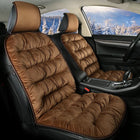 Car Seat Cushion, Quilted Car Seat Cover with Headrest, Short Plush Car Seat Protector