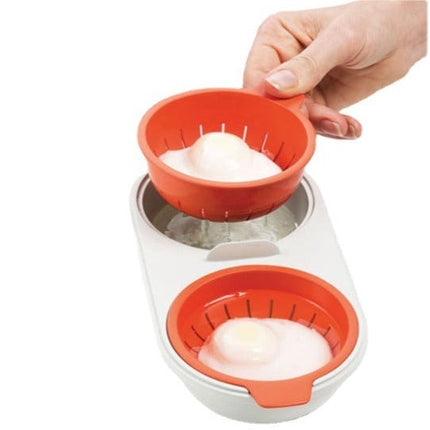 Microwave Egg Poacher Cup for Soft, Medium or Hard Poached Eggs, Breakfast Cooker with No Boiling Water