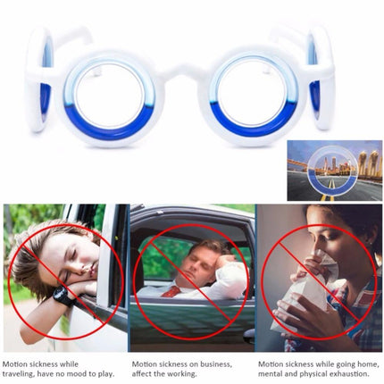 Motion Sickness Glasses for Travel, Lightweight Frame to Wear on Journeys, Packs in a Bag with Essentials