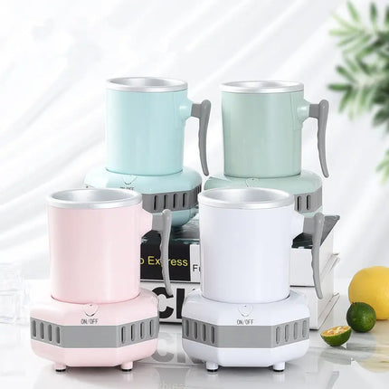 Portable Cooling Cup with One Button Chilling, Compact Travel Drink Cup for Office, School and Picnics