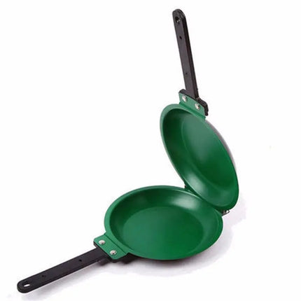 Double Sided Flip Frying Pan, Non Stick Omelette and Pancake Pan with Heat Resistant Handle for Breakfast