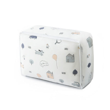 Blanket Storage Bags for Closet and Under Bed, Quilt Organizer in Small, Large and Extra Large Sizes with 4 Printed Designs