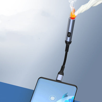 USB Rechargeable Flameless Lighter with Windproof Design | Safe & Durable for Outdoor Use