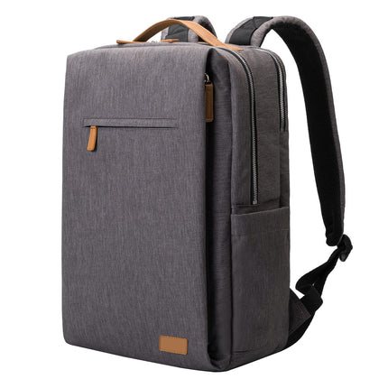 Business Casual Backpack with Multiple Compartments, Everyday Bag in Light Gray, Light Beige, Burgundy or Dark Gray