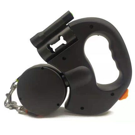 Retractable Dual Dog Leash, 3 m 10 ft Tangle Free Double Lead with 360 Degree Rotation and LED Light
