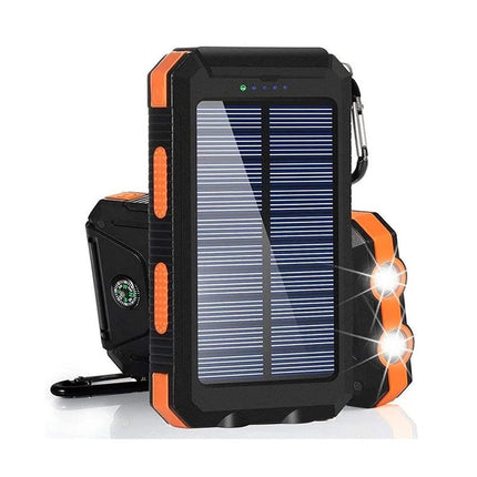 High-Capacity Solar Power Bank with Dual USB Ports | Portable Charger for Outdoor Adventures