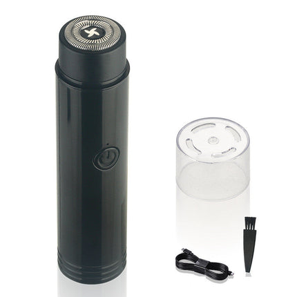 Pocket Electric Shaver, USB Powered Mini Travel Razor with Quiet Motor and Gentle Blades for Sensitive Skin